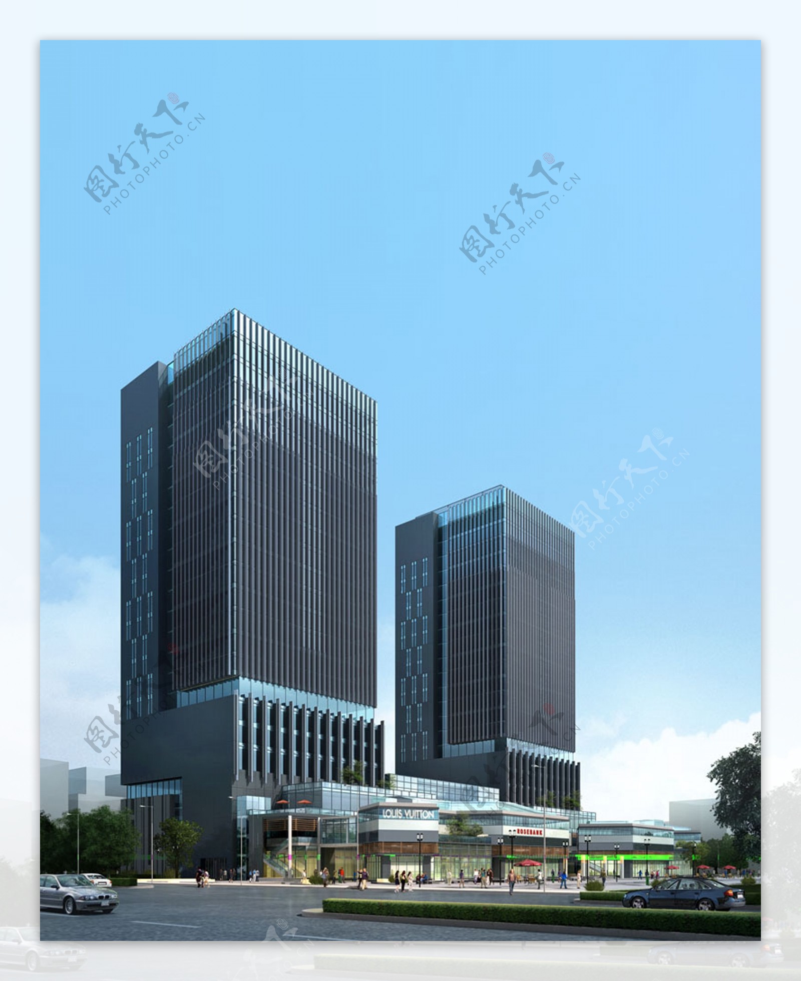 市中心商务大楼效果图片
