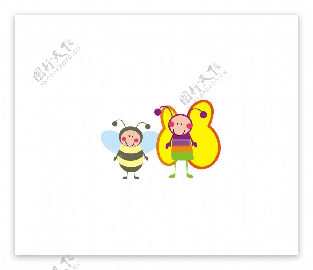 可爱袜标蜜蜂图片