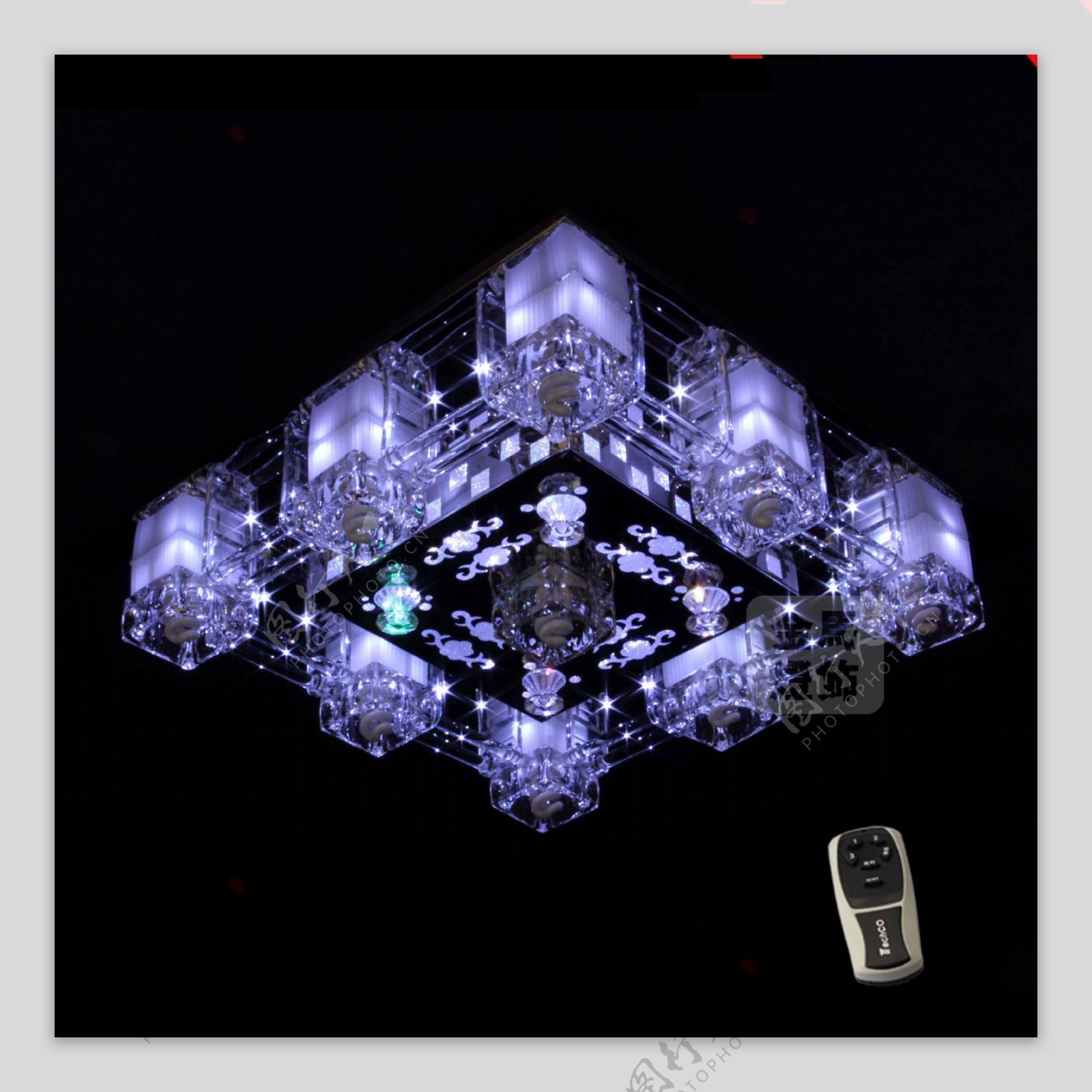 三基色水晶吸顶灯图片