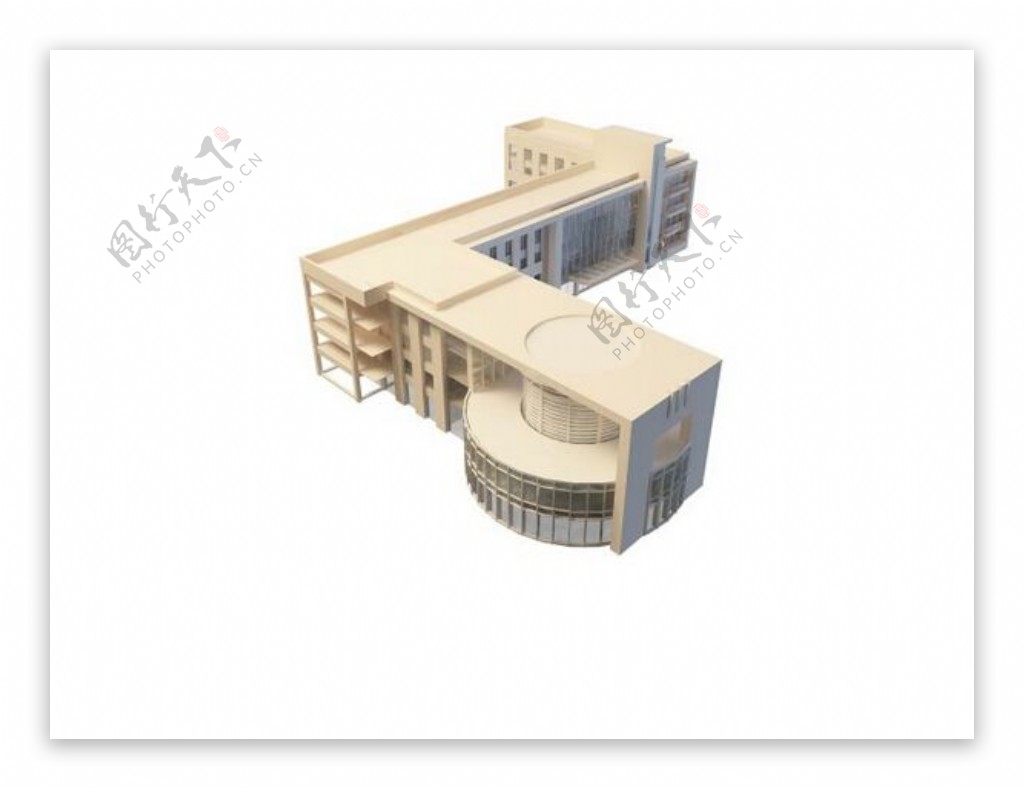 公司楼房模型