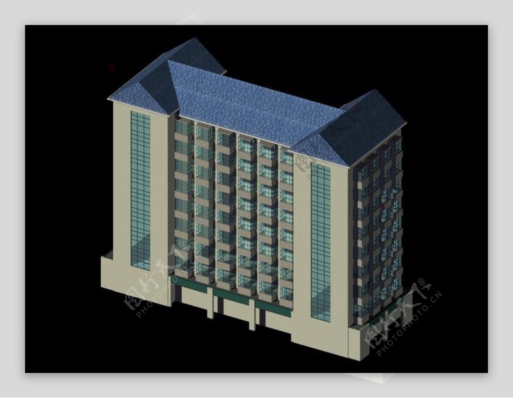 公共建筑办公楼3D模型素材