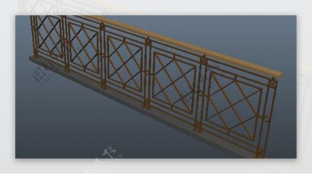护栏装饰游戏模型