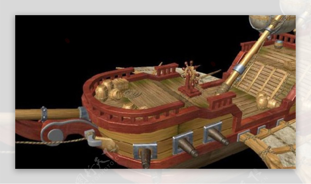船舶装饰游戏模型