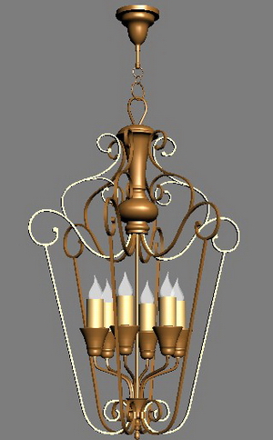 吊灯3d模型灯具设计图103