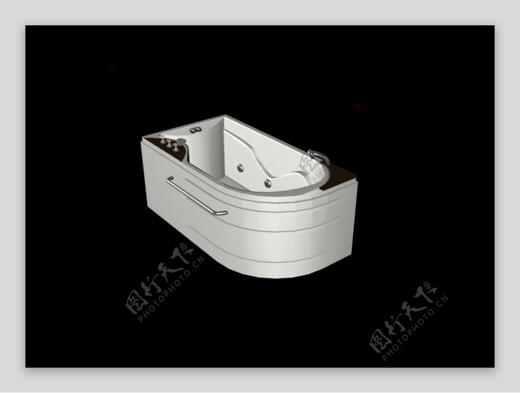 3DMAX大气奢华尊贵浴缸模型