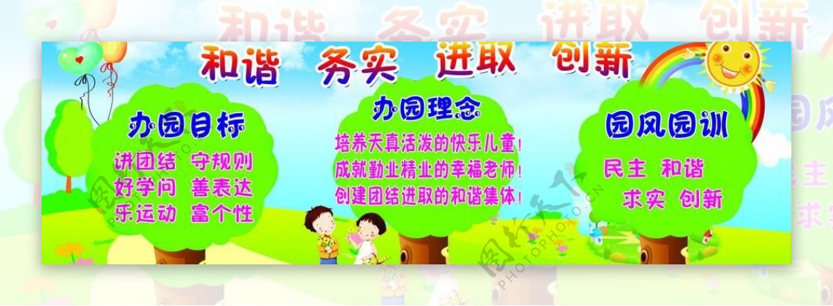 幼儿园宣传栏图片