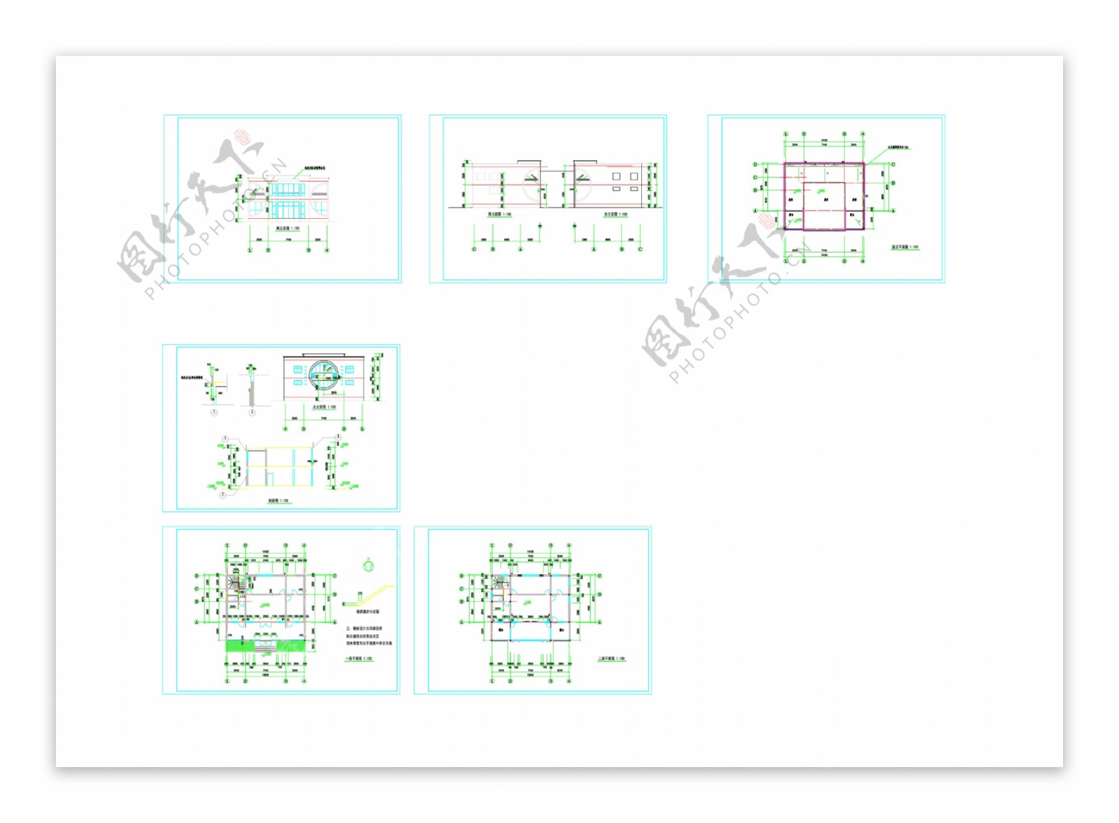 自建房屋cad