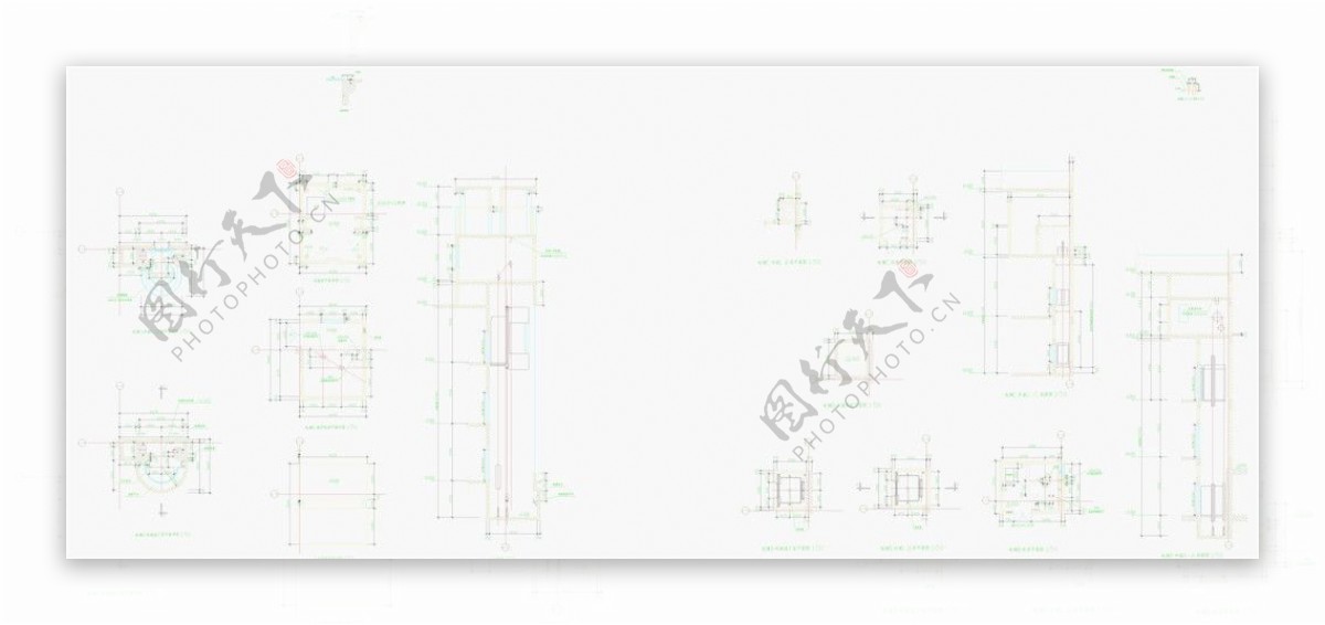 观光电梯CAD设计图纸