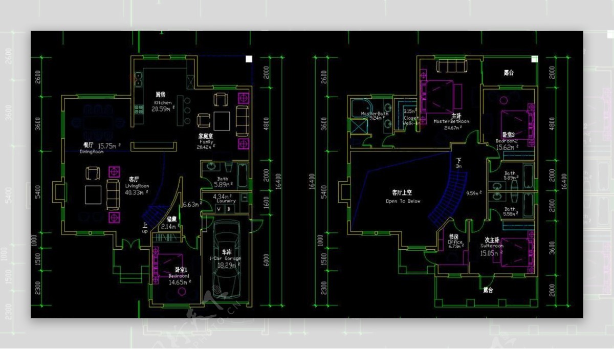 别墅单体方案A1A2