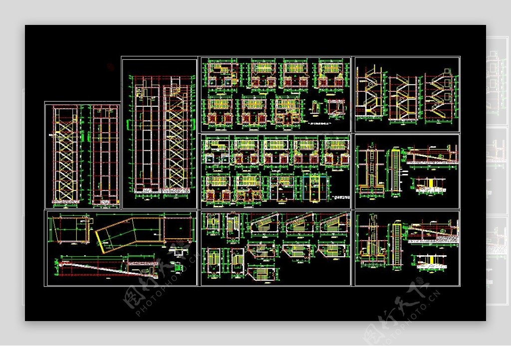 经典建筑CAD常用配景图块下载
