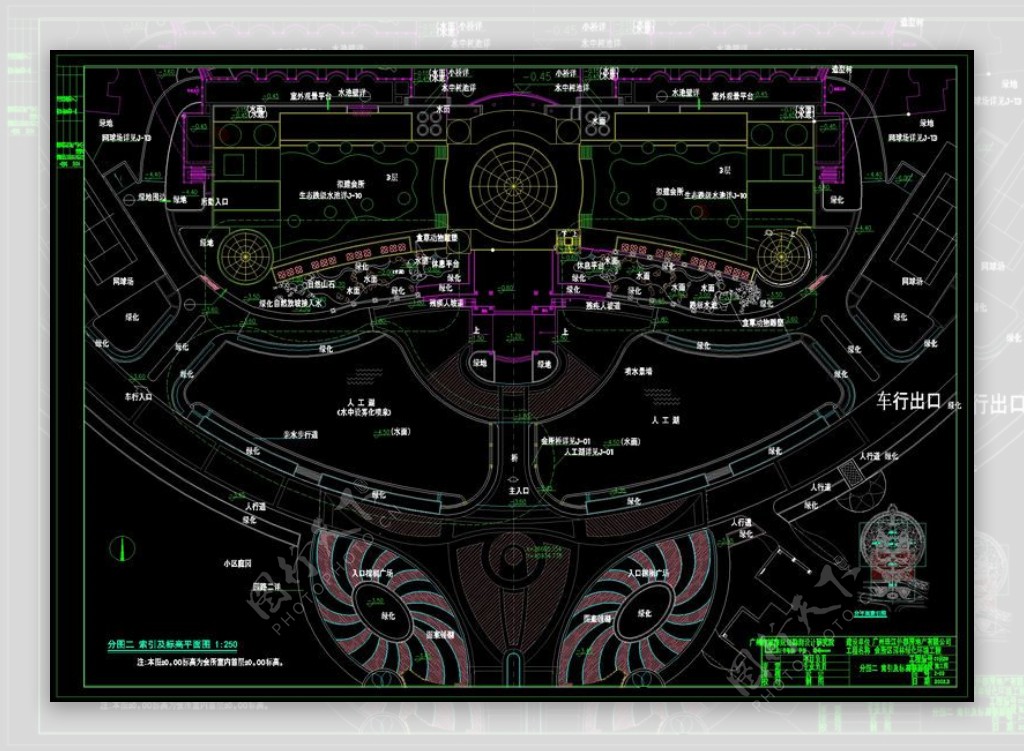 珠江帝景素材cad景观图纸