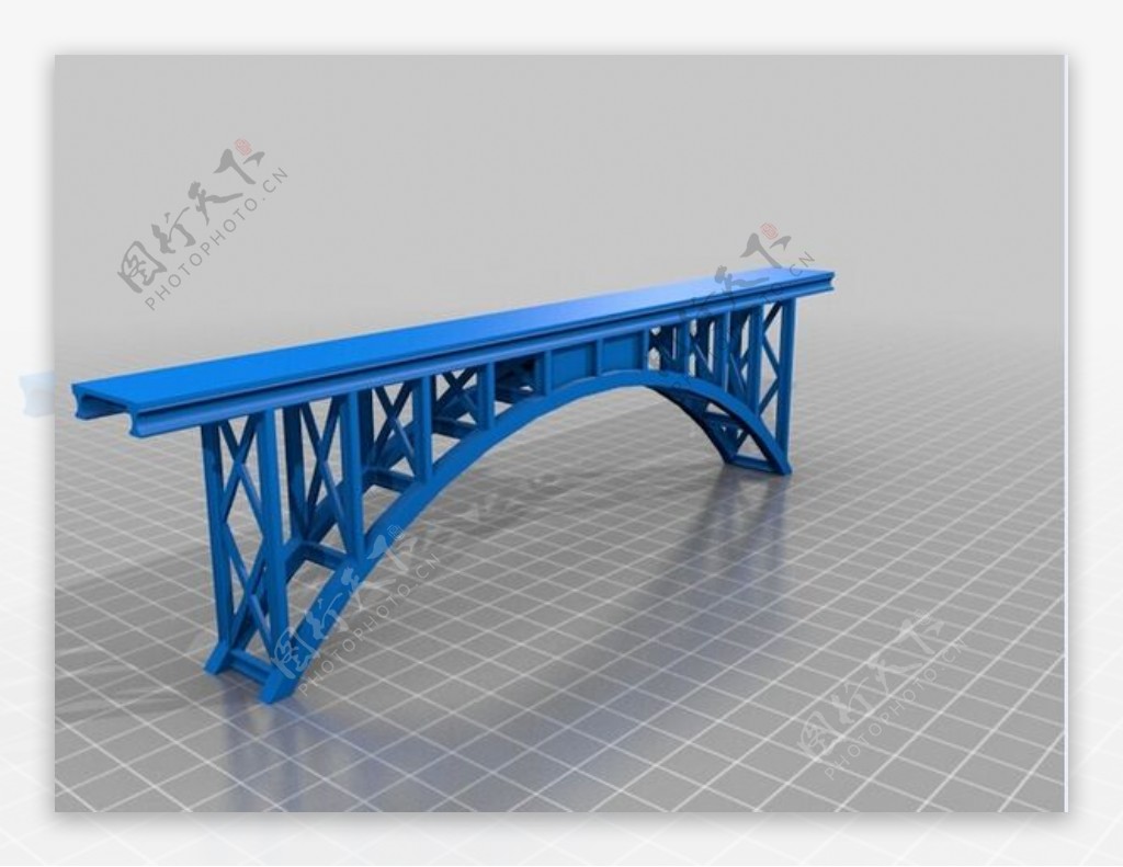 铁路模型及桁架拱桥
