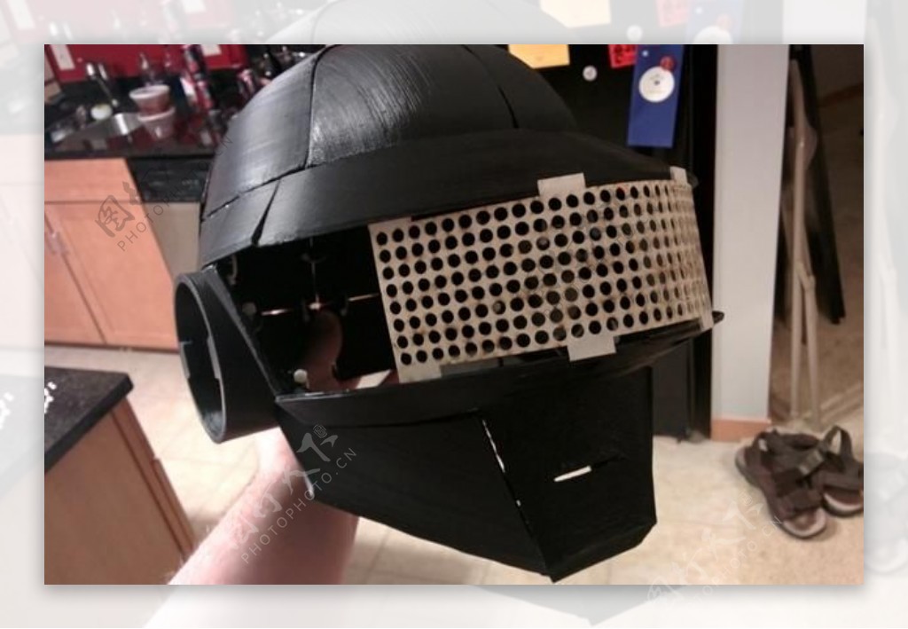 DaftPunk托马斯3D打印可穿戴的头盔