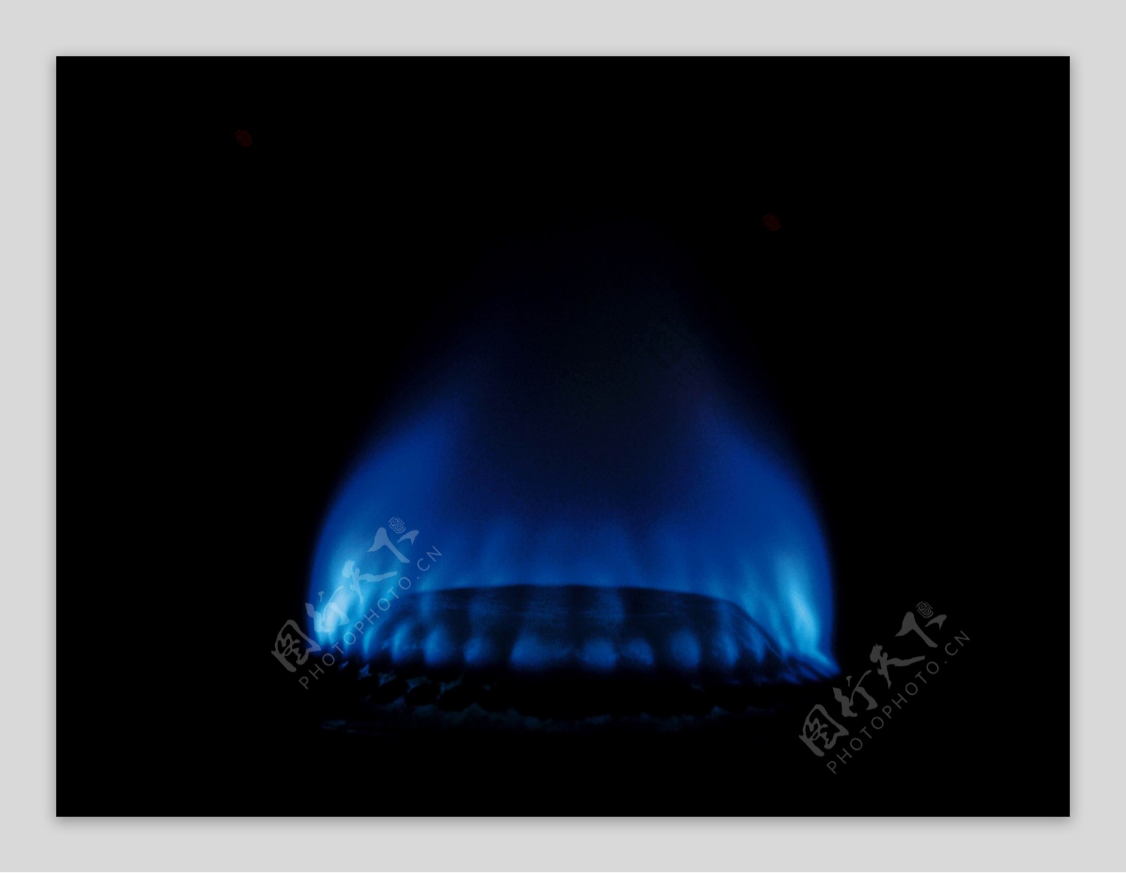 煤气灶蓝色火焰