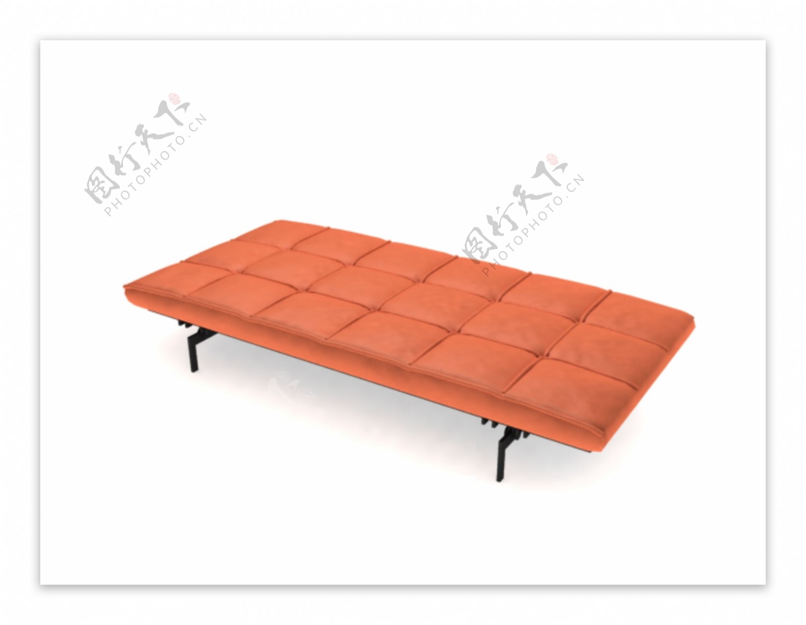 3D软垫床模型