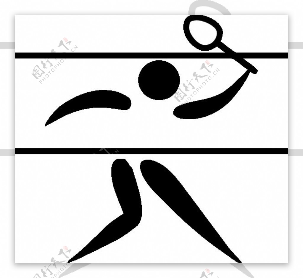奥运会羽毛球图像剪贴画