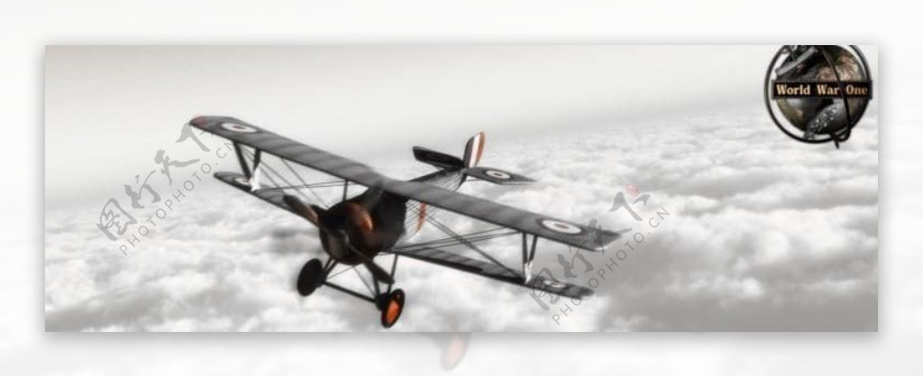 1914Plane双翼飞机游戏模型