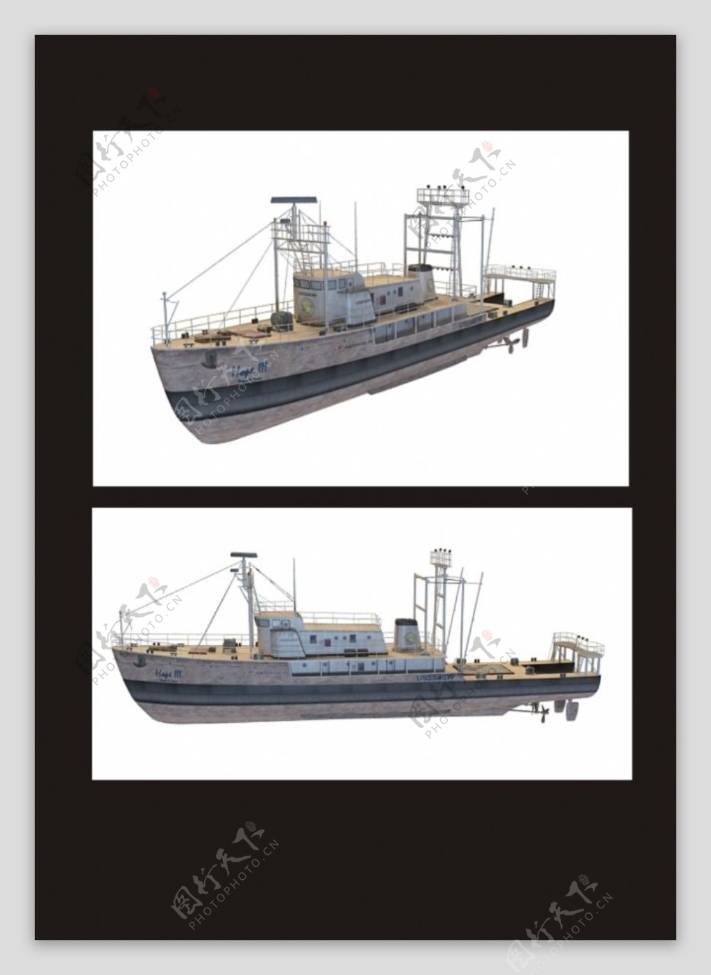 轮船3d模型