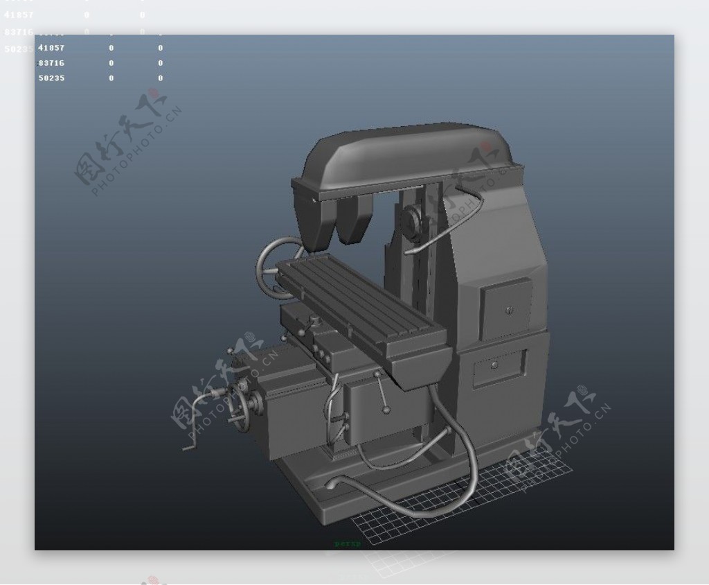 铣床3D模型