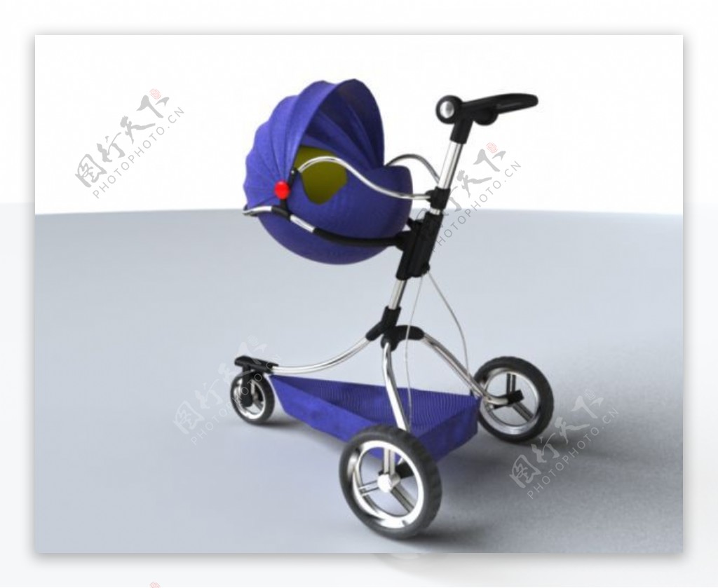 概念婴儿车模型