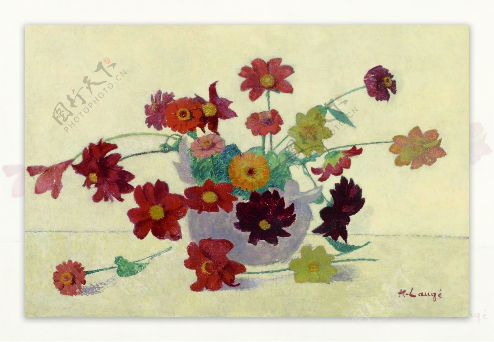 AchilleLaugeBouquetofFlowers190207花卉水果蔬菜器皿静物印象画派写实主义油画装饰画