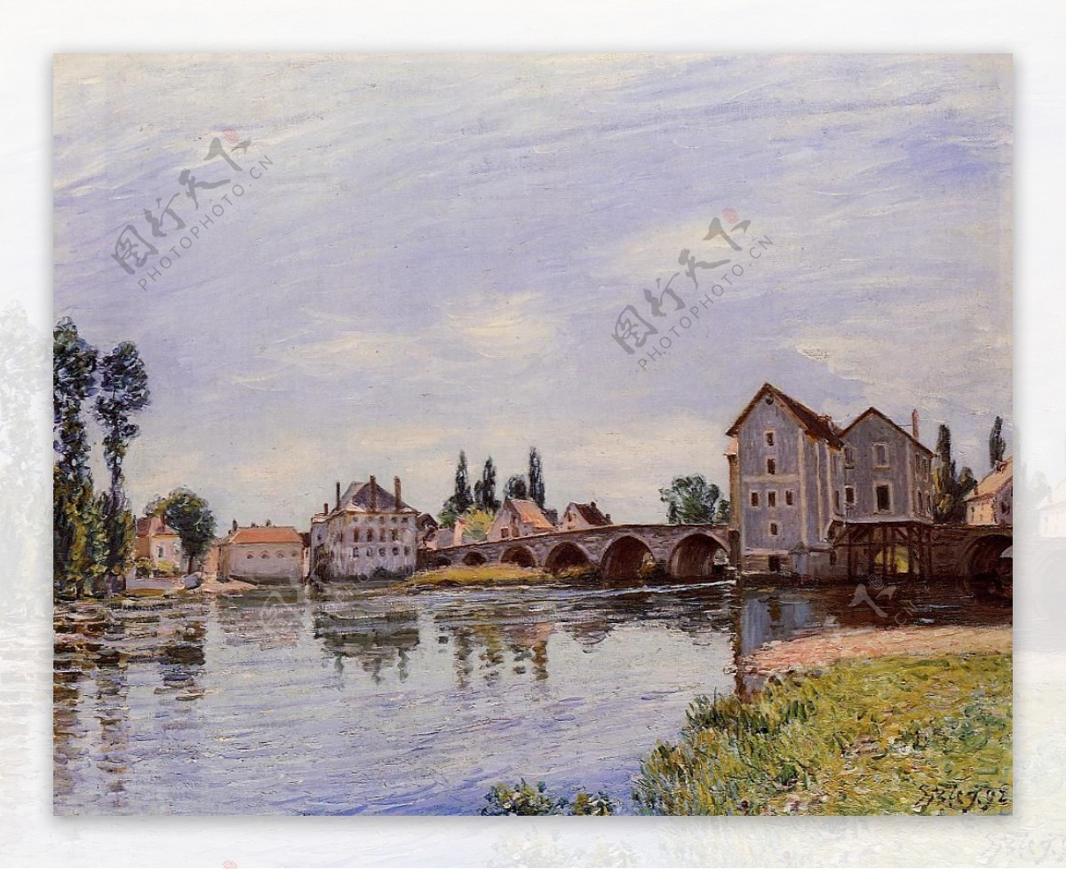 AlfredSisley0047法国画家阿尔弗雷德西斯莱AlfredSisley印象派风景自然油画装饰画