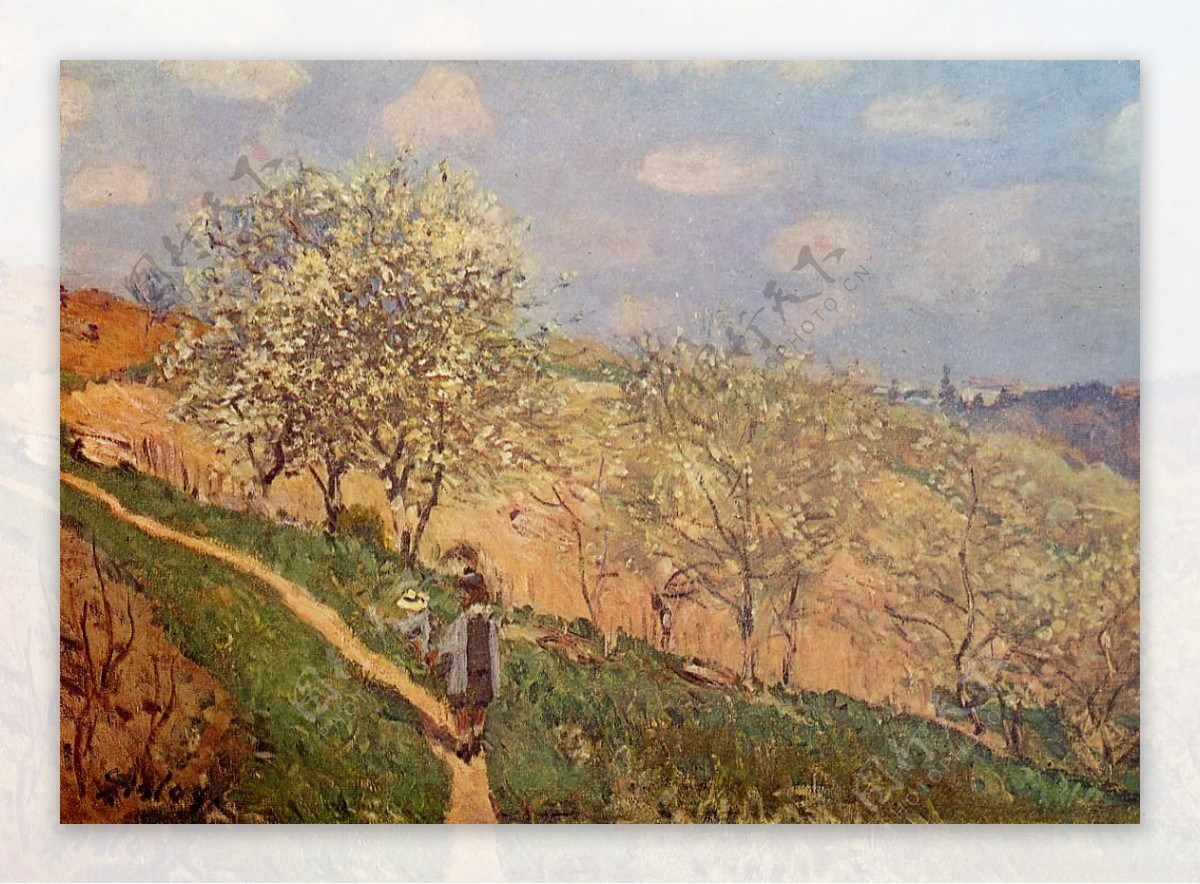 AlfredSisley0192法国画家阿尔弗雷德西斯莱AlfredSisley印象派风景自然油画装饰画