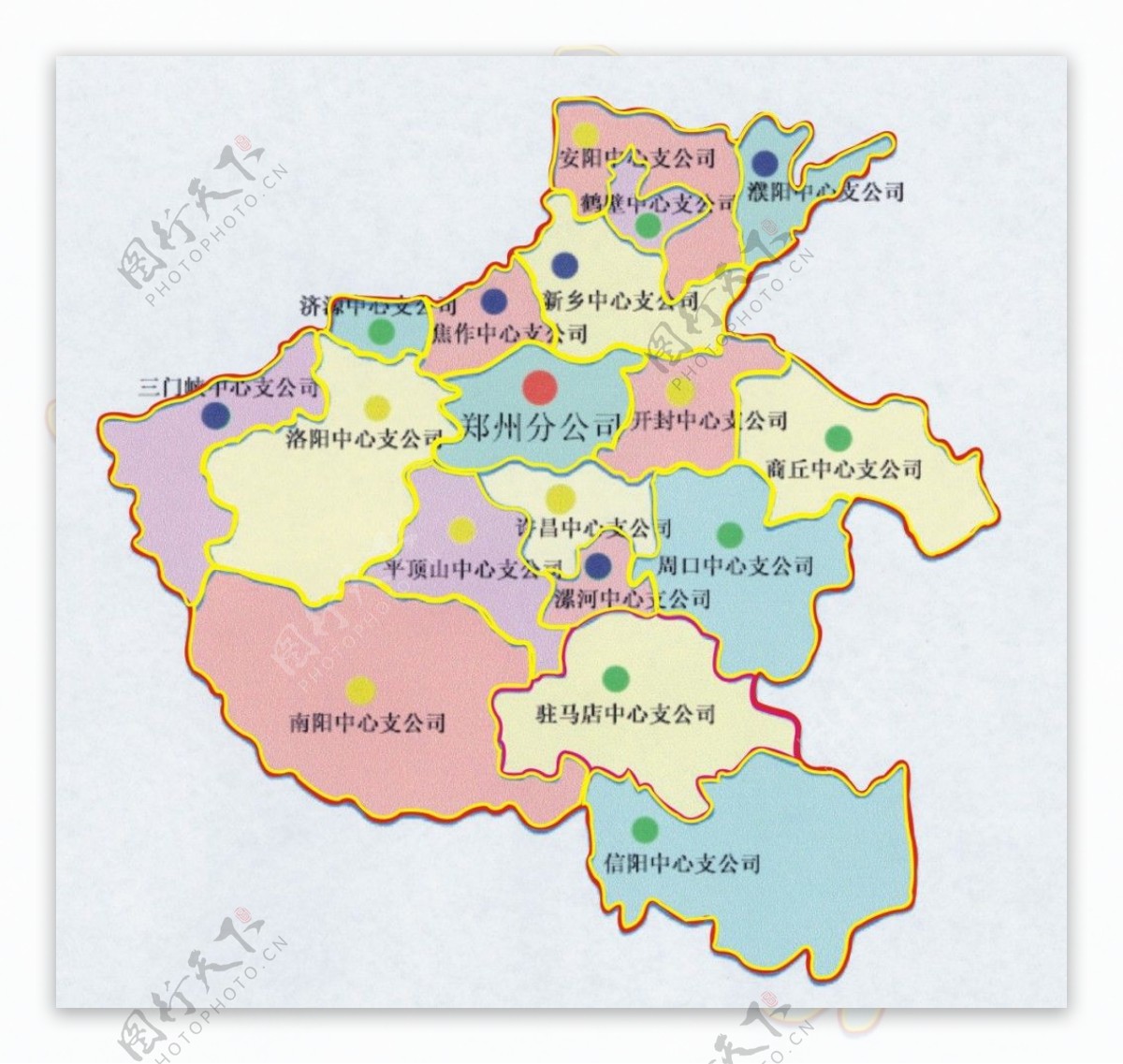 河南省地图矢量图