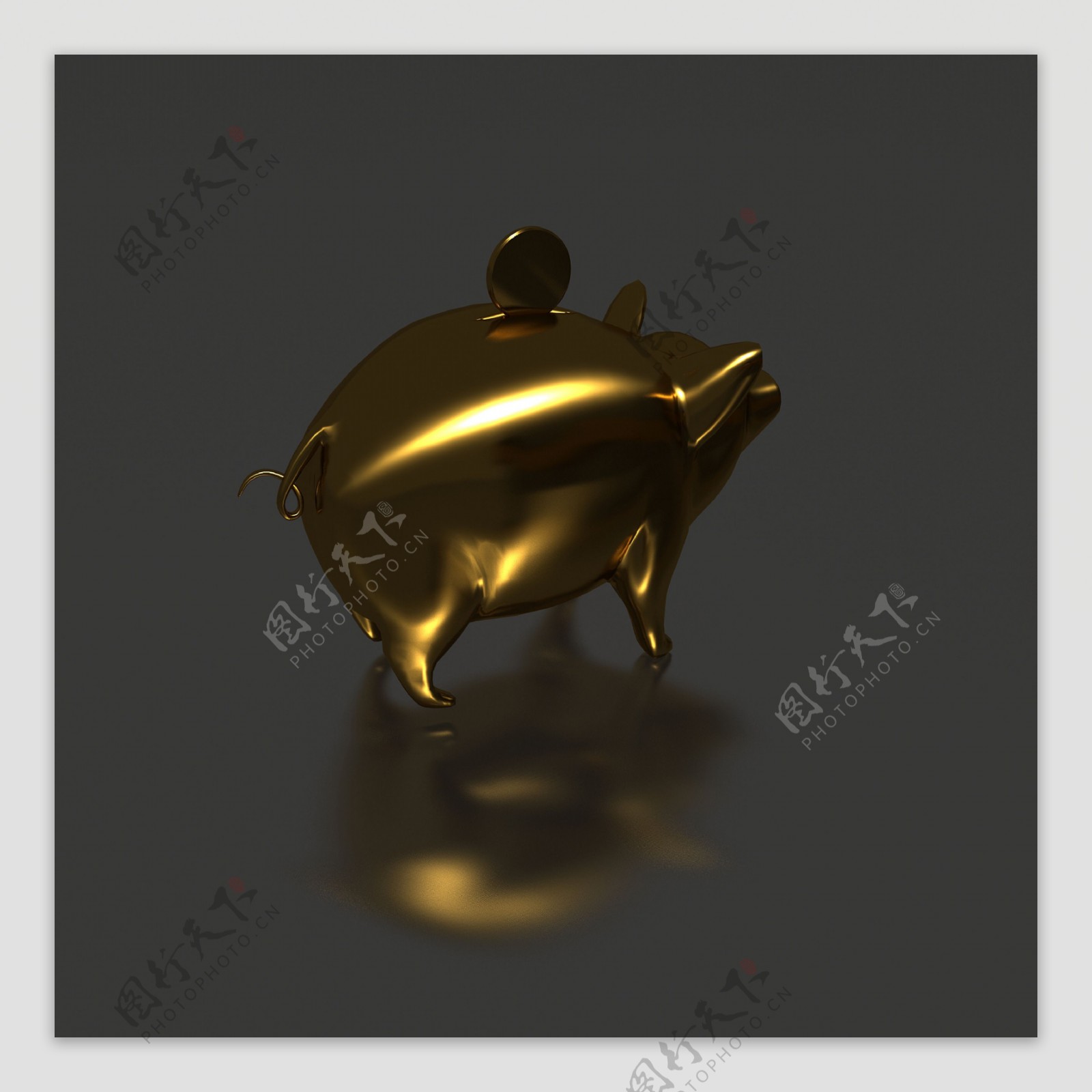 金色的小猪银行