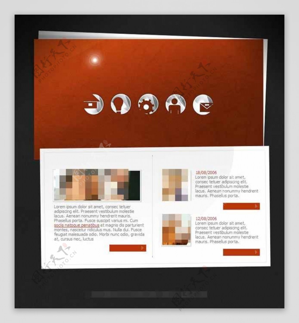 红色简洁设计公司网站整站模板