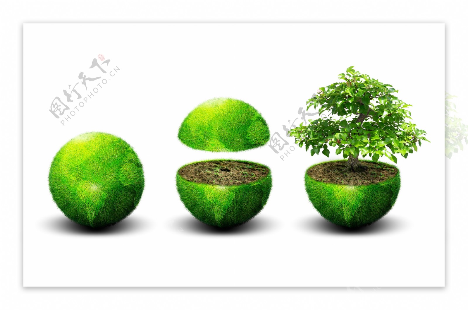 绿色地球广告设计图片