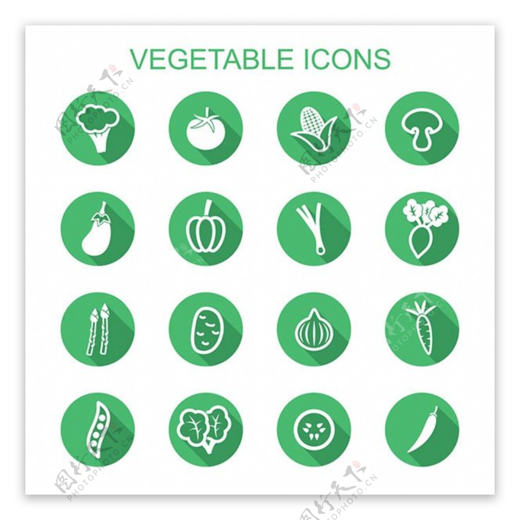 蔬菜图标模板