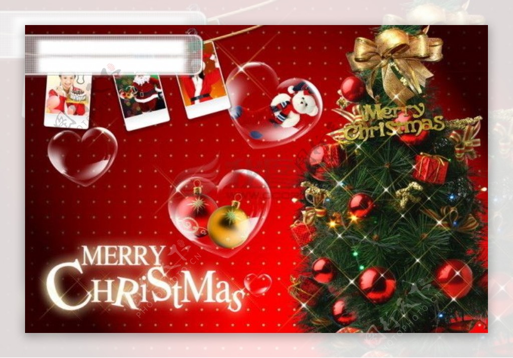 HanMaker韩国设计素材库背景图片卡片礼物祝福圣诞节圣诞树照片