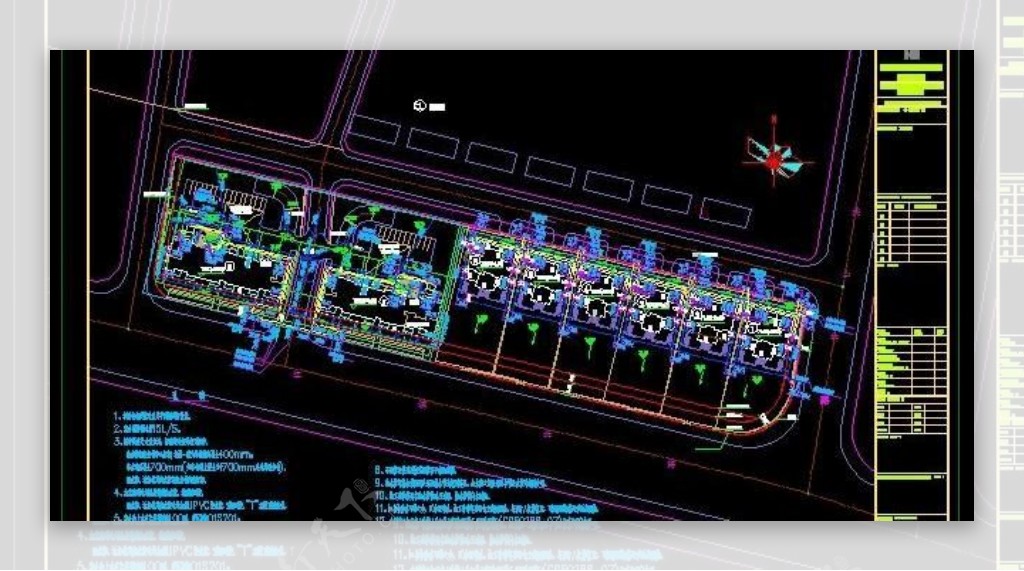 全套市政给排水总平面施工图