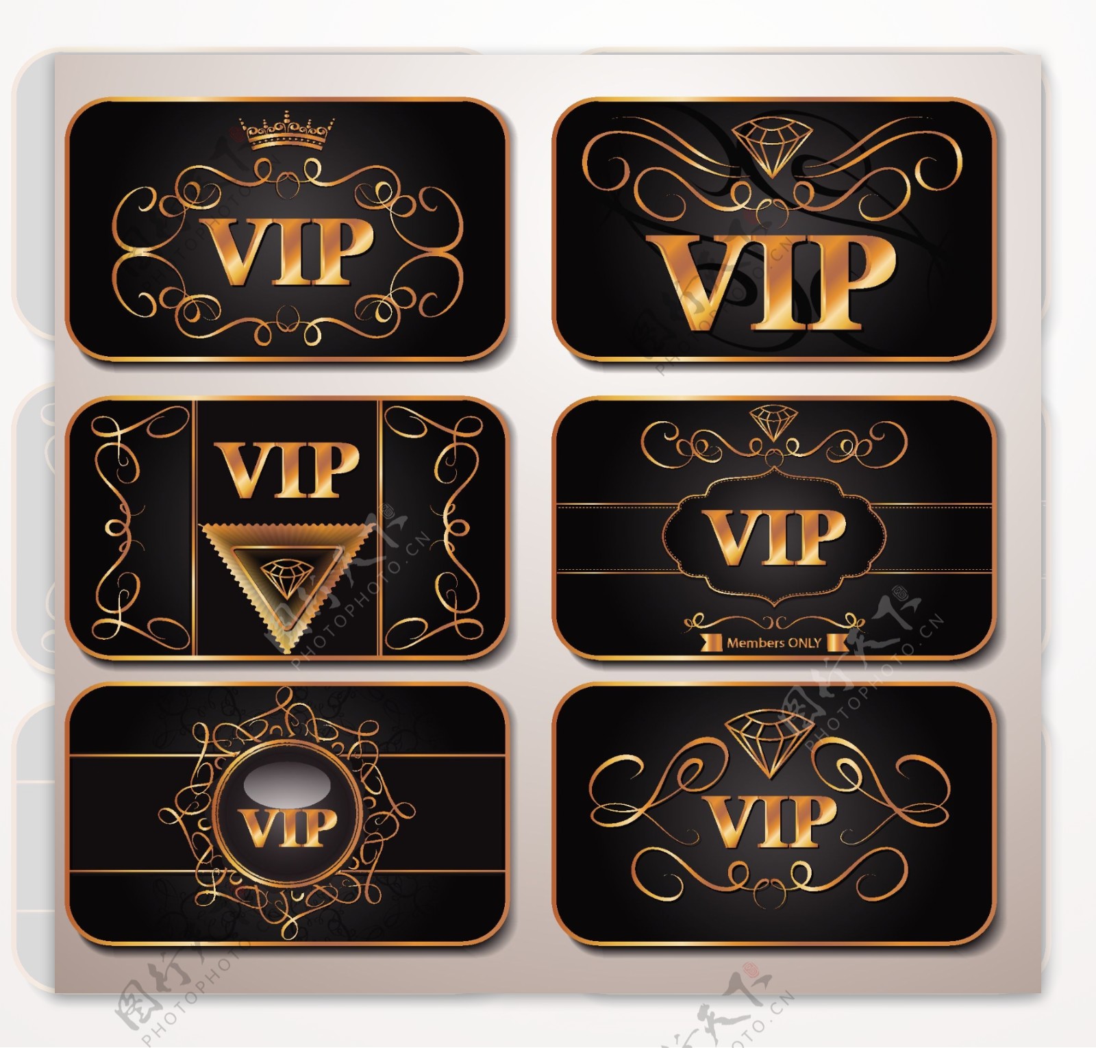 6种贵族气质VIP会员卡