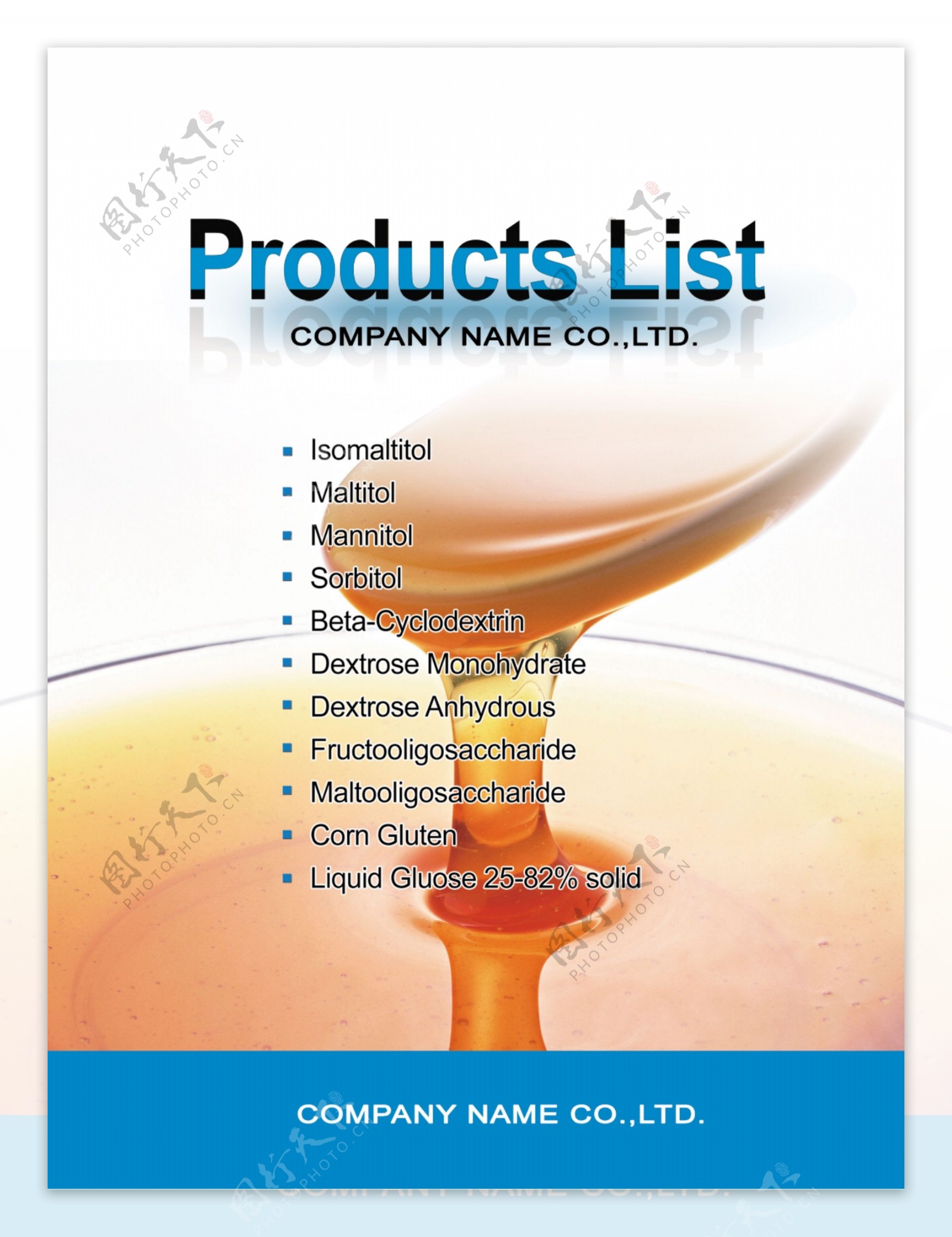 公司产品列表展示图板版式设计