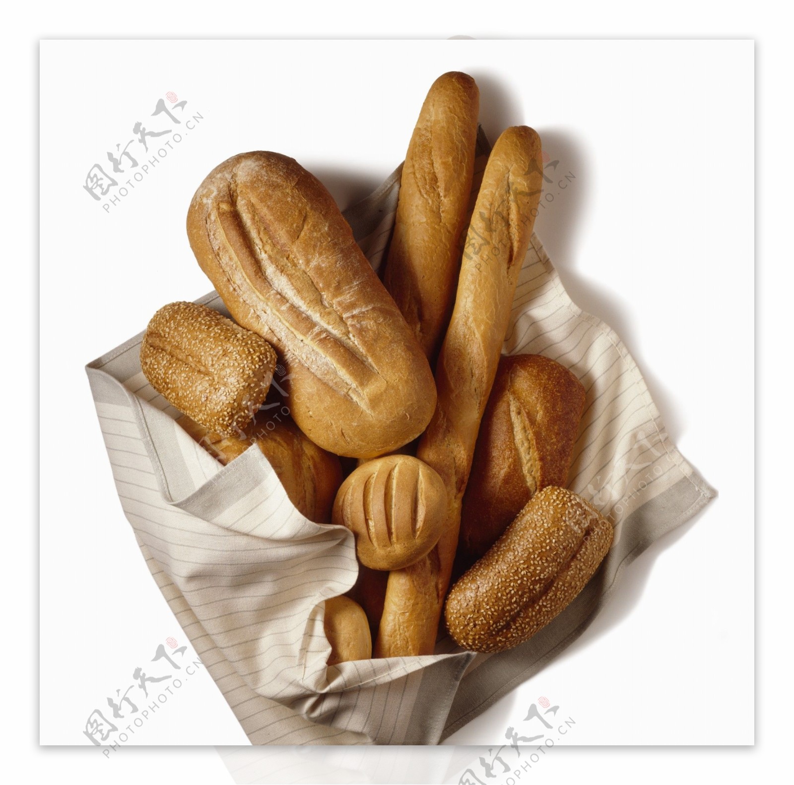 高清烘焙法式面包素材图片