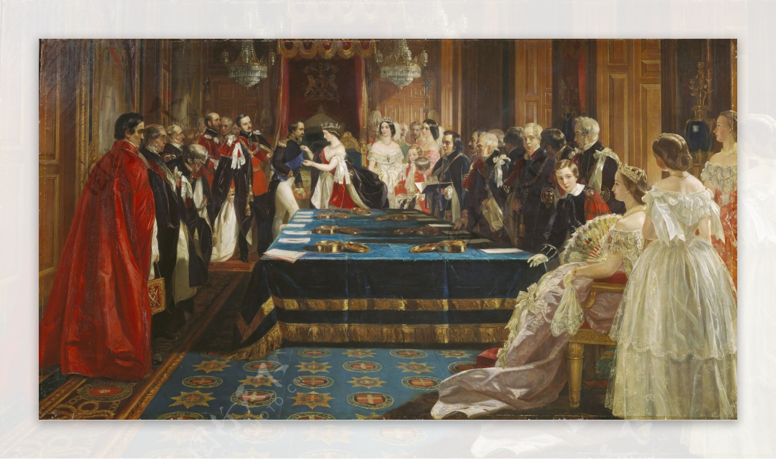 维多利亚女王与拿破仑三世图片
