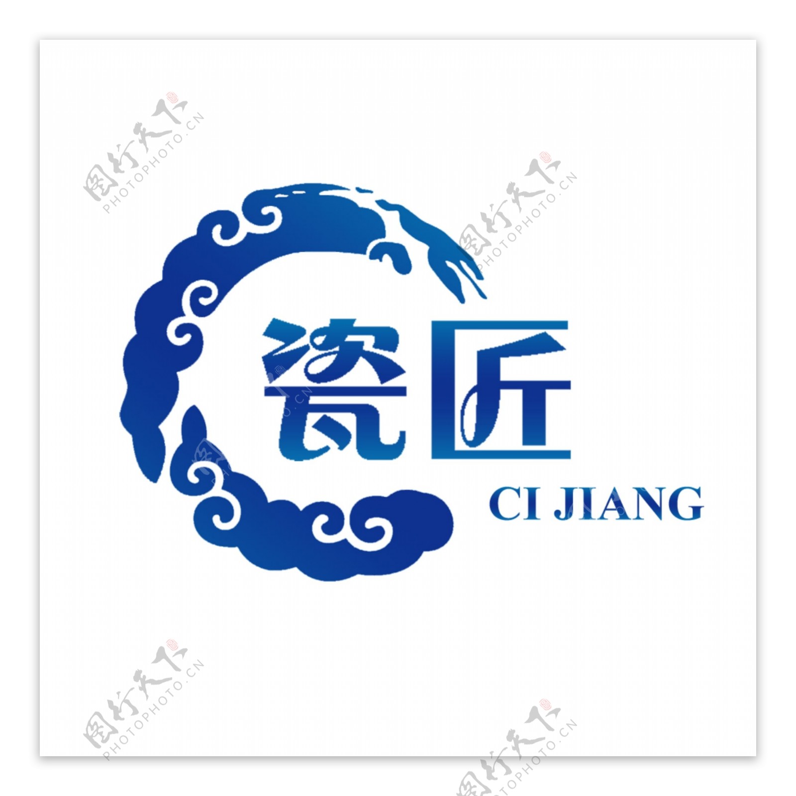 瓷匠陶瓷店标志logo