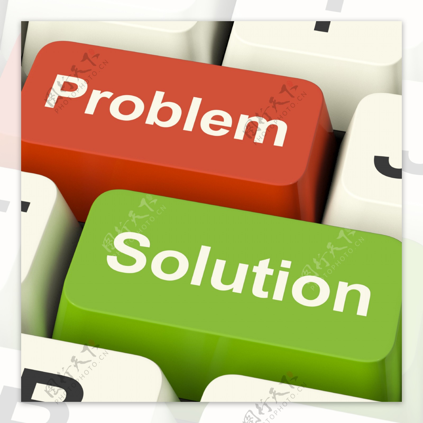 问题和解决方案的计算机键显示帮助和解决在线