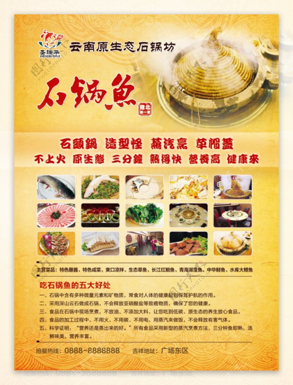 石锅鱼宣传海报