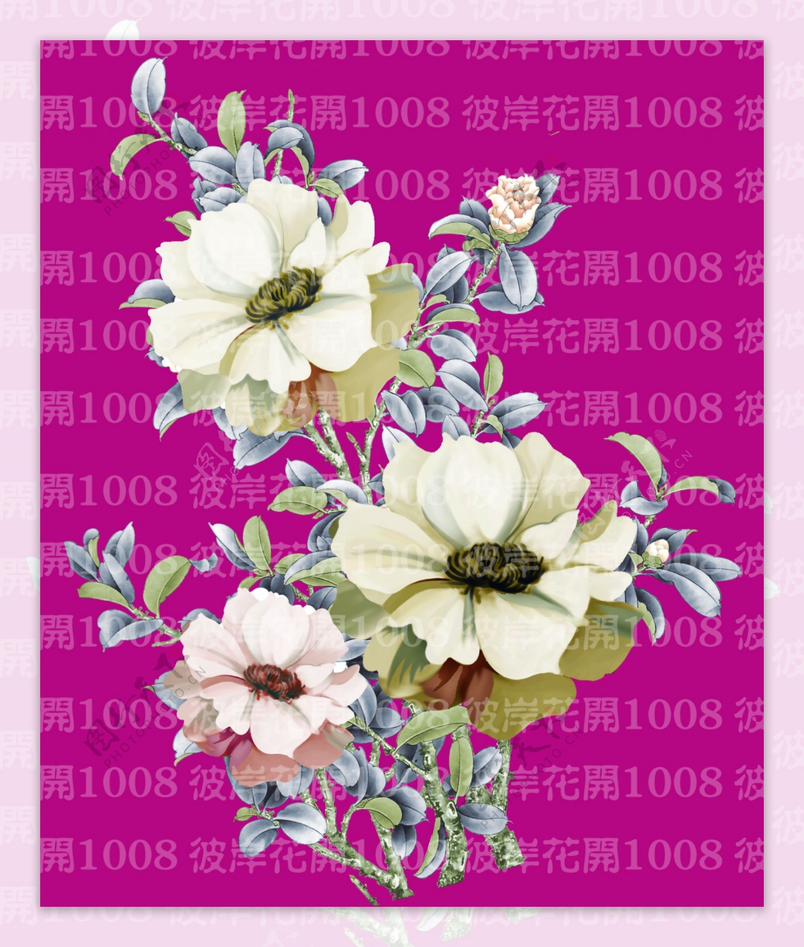 手绘花卉素材图案图片