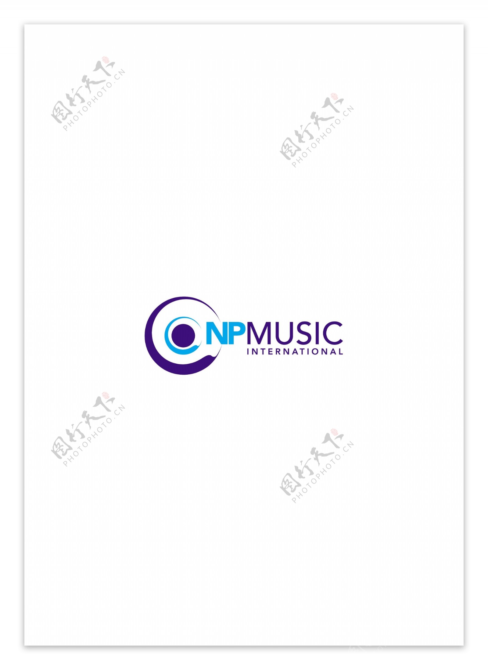 NPMusicInternationallogo设计欣赏NPMusicInternationalCD唱片LOGO下载标志设计欣赏