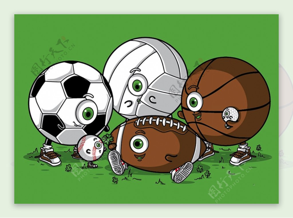 位图插画插画师Recycledwax足球免费素材