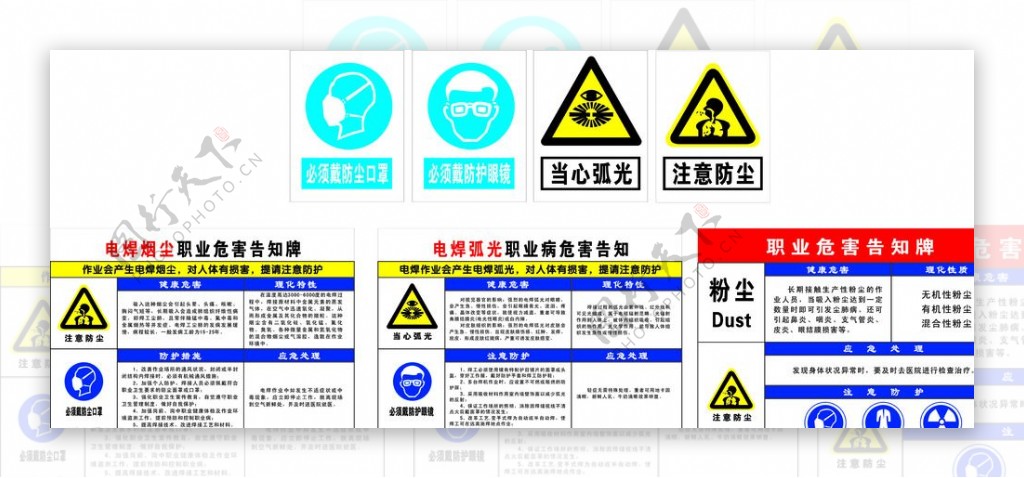 职业危害告知牌图片