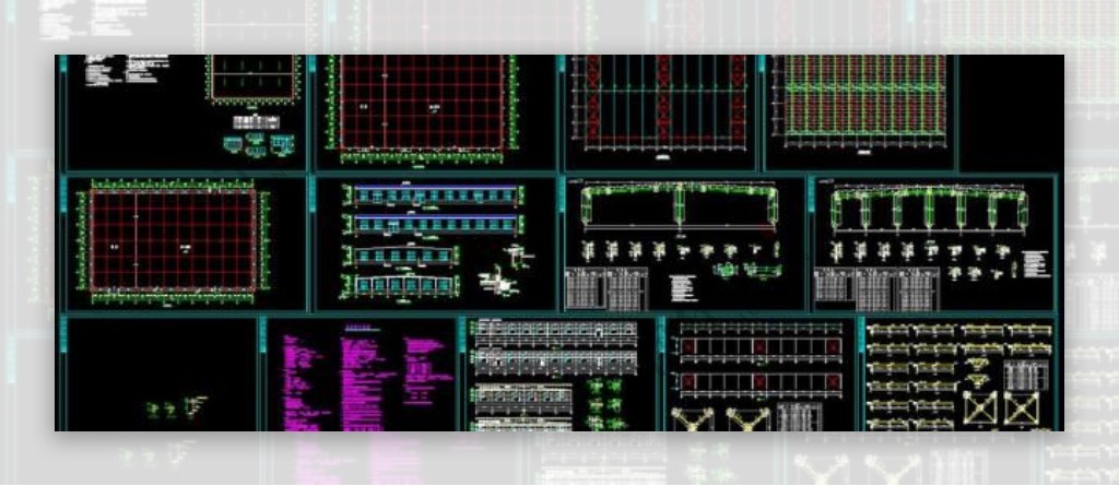 钢结构厂房全套图纸图片