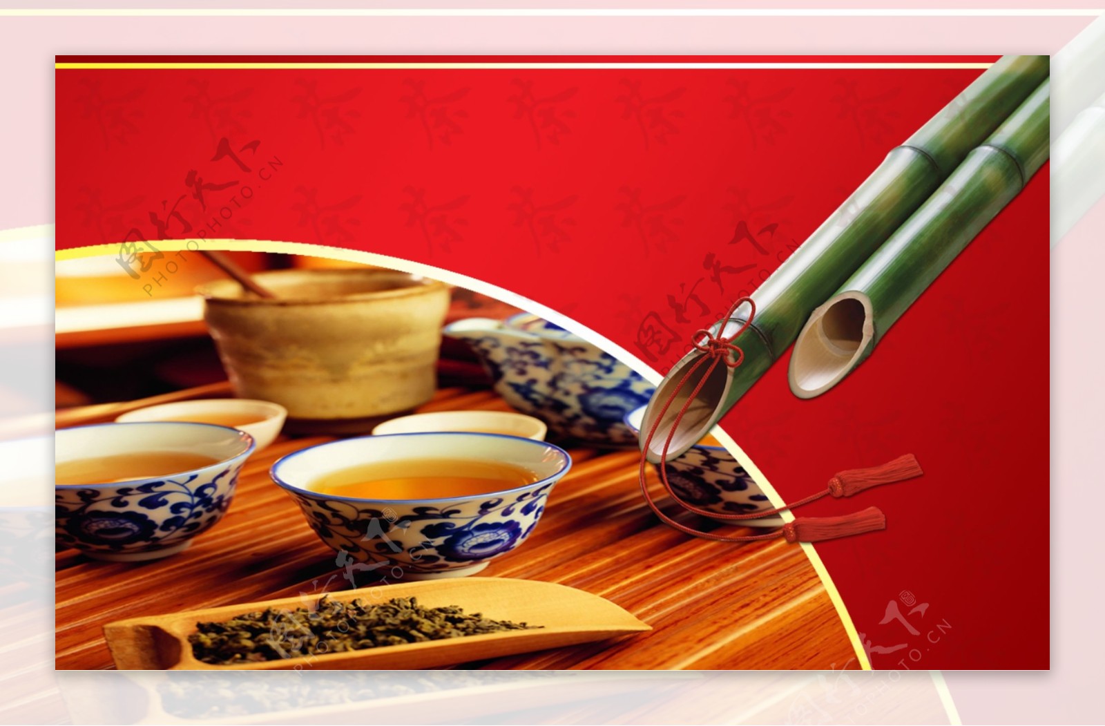 茶文化背景图图片
