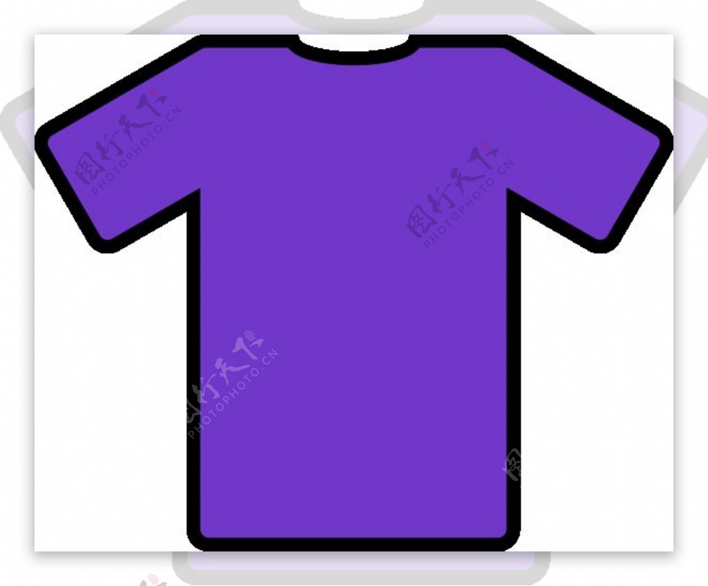 紫色T恤剪贴画