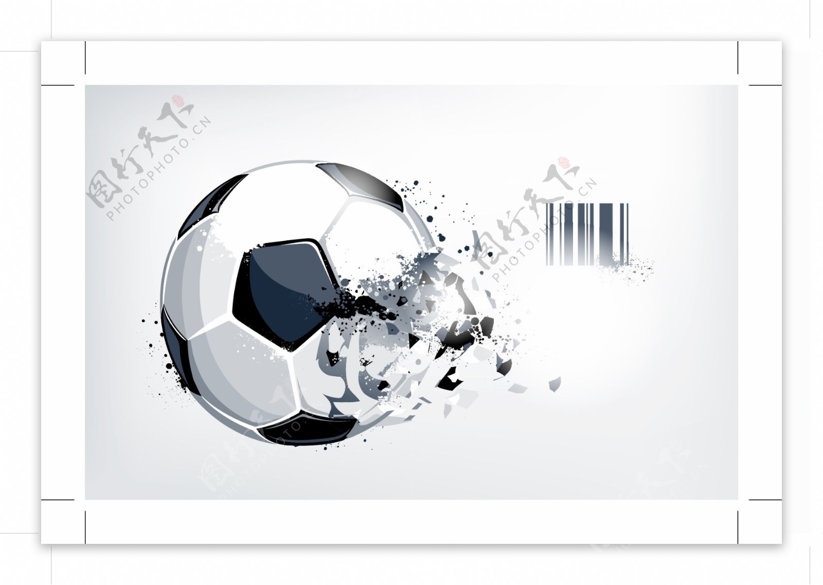 足球矢量素材图片
