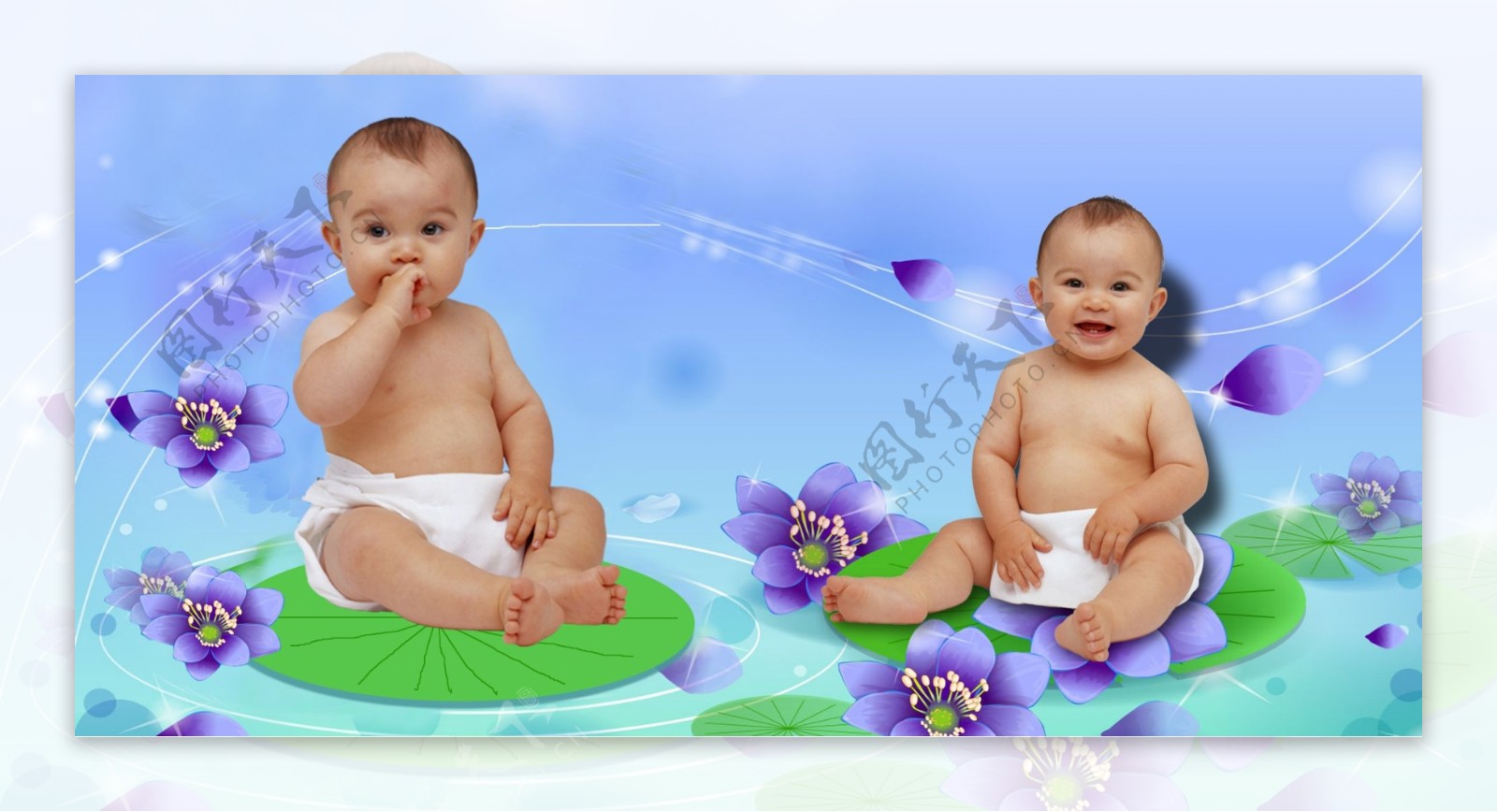 双胞胎婴儿宝宝图片